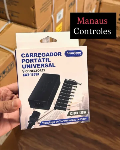 Fonte Universal 120W para Notebook / Caixa de Som e Monitor 12v a 24v