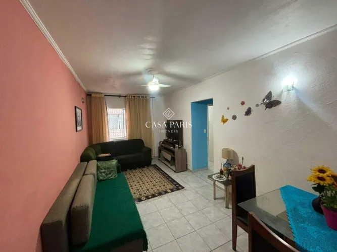Apartamento Mobiliado na Guilhermina (Praia Grande) 1 Sala, 1 Banheiro | R$ 380.000