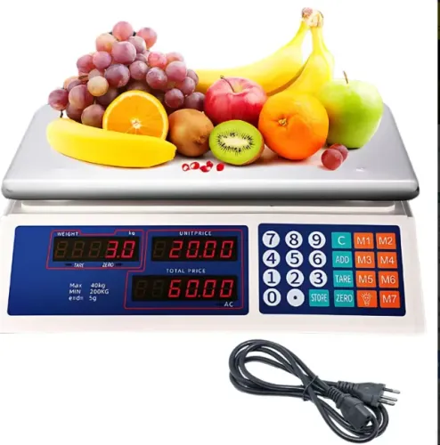 Balança Bivolt 110/220 Digital 40kg Eletrônica Branco 40 Kg