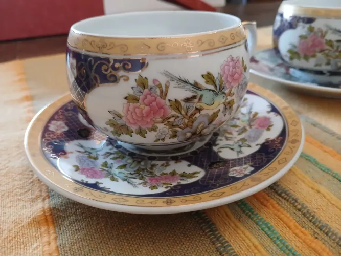 Par de xícaras de porcelana chinesa originais,novas