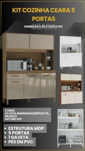 Armario de cozinha 5 portas - Novo- Oferta 699,99