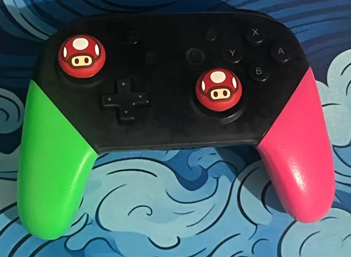 Nintendo, Controle Nintendo Switch, Pro, Sem Fio, versão splatoon