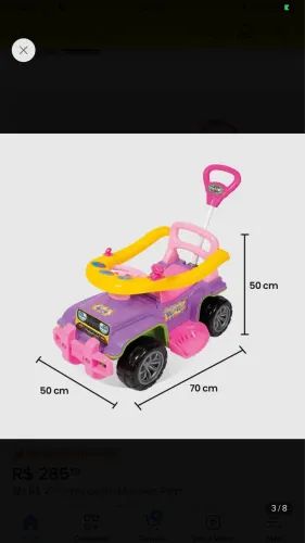 Carro Infantil Menina