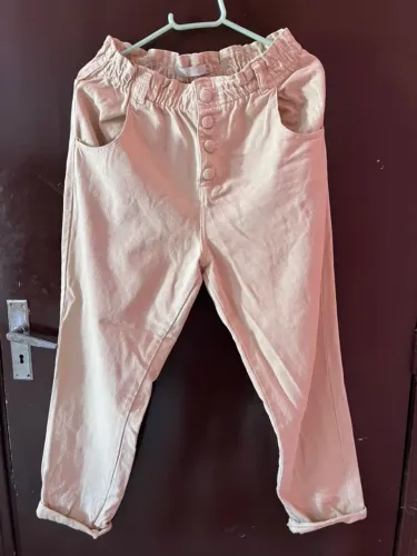 Calça ink bege mom tam 40