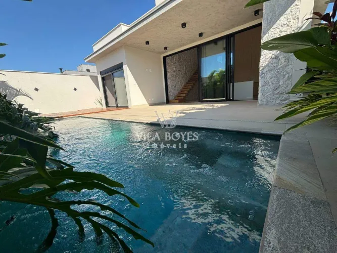 ENCANTADORA CASA À VENDA NO CONDOMÍNIO RESIDENCIAL DAMHA II, COM 3 SUÍTES, EM PIRACICABA/S
