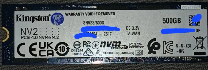 Nvme 500gb Kingston