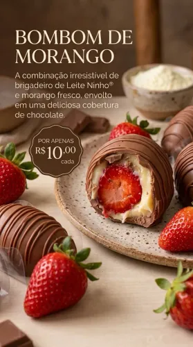 Bombom de morango