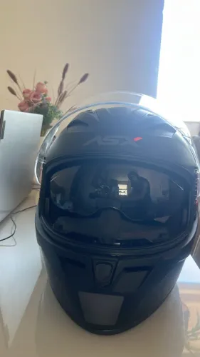 Capacete Moto Asx City Sv Com Óculos Solar
