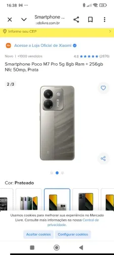 estou vendendo rádio Xiaomi Poco X7 Pro 5G