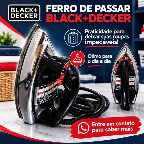 Ferro Black Decker 7 temperaturas 