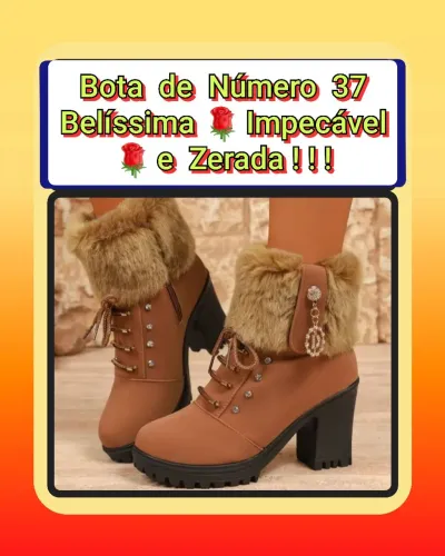 Bota N°37 Linda e Zerada!