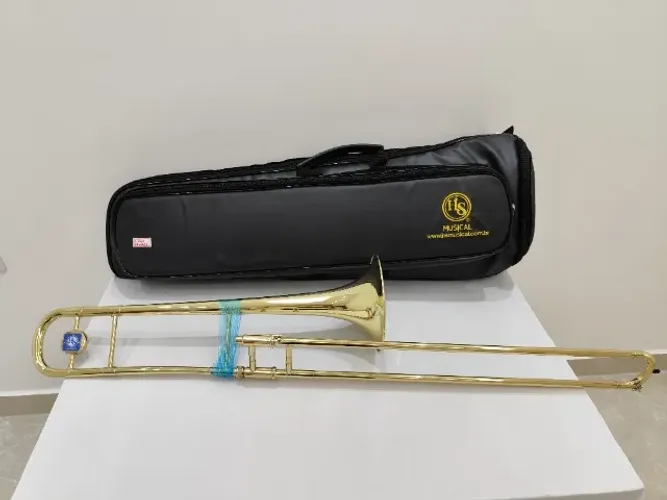 Trombone de Vara Sib Hs Musical HSL760 Laqueado /NOVO/Parcelo 21x