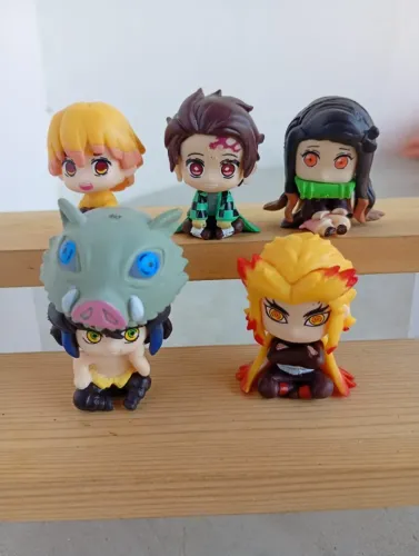 Bonequinhos kimetsu no yaiba 5 personagens