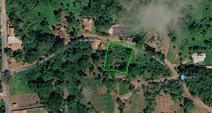 Terreno de 2000 mil metros quadrados.
