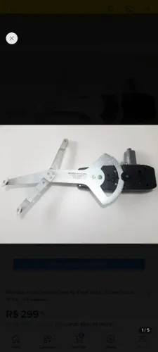 Máquina vidro elétrico celta 2 portas para motor Bosch está com 2 dentes quebrados