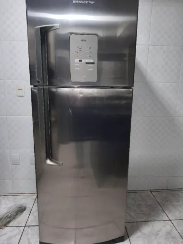 Geladeira inox Brastemp