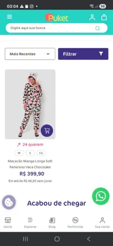 Oportunidade Pijama Infantil tema vaquinha macacão PUKET (Semi novo) Somente venda!!!!