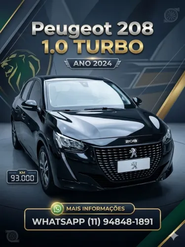 Peugeot 208 Allure 1.0 Tubo Flex 5P Aut. 2024