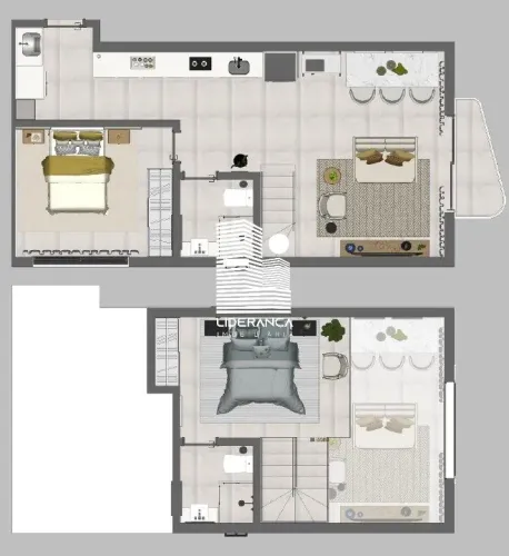 Apartamento, Santa Mônica, 02 Dormitórios/01 Suíte