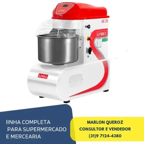 Amassadeira Espiral 15 Kg Monofásica G.Paniz
