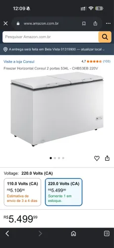 Vendo Freezer novo