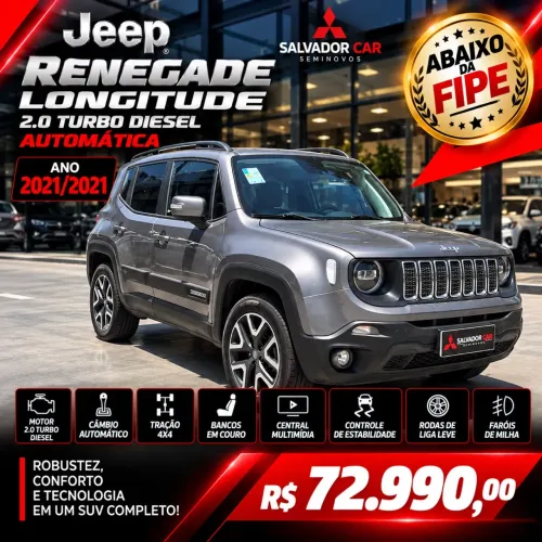 Jeep Renegade Longitude 2.0 4X4 TB Diesel AUT 2021