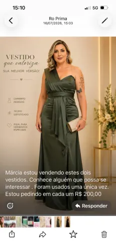 Vestido de festa tamanho 44