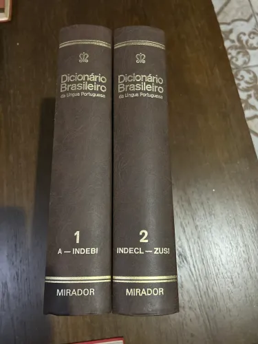 DICIONARIO BRASILEIRO -LINGUA PORTUGUESA - ED MIRADOR 2 TOMOS - COMPLETO