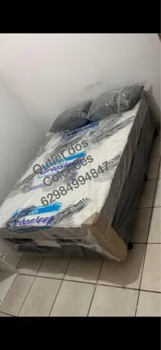 Cama box casal 7cm selada parcelamos sem juros