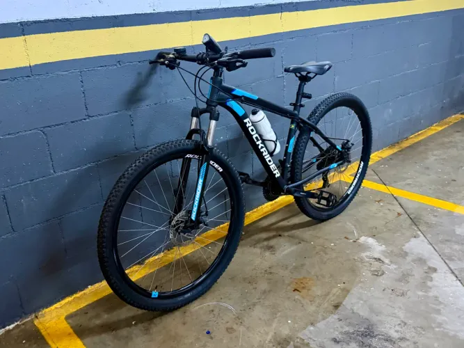 Bicicleta Rockrider ST120 24v Freio a Disco + Capacete + Acessórios | Revisada 