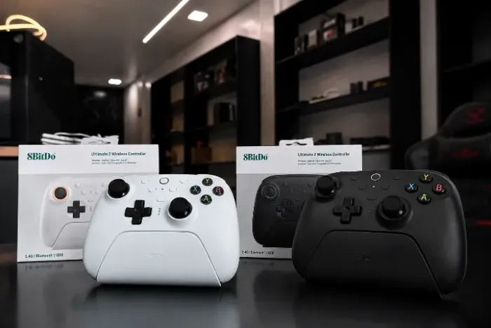CONTROLE ULTIMATE 2 BLUETOOTH SEM FIO JOYSTICKS TMR HALL EFFECT SWITCH PC COM BASE DE CARR