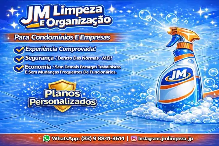 Limpeza/ Faxina/ Serviços Gerais- Predial/Condomínio 