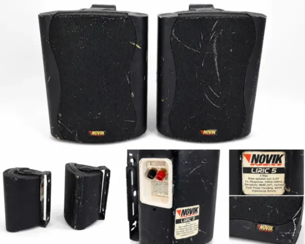 Vendo par de caixas de som Novik Neo Liric 5, modelo 2 vias, ideais para som ambiente, igr
