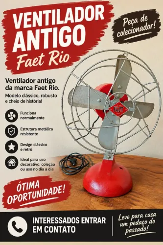 Vendo Ventilador Antigo