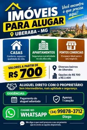 ALUGUEL DE IMÓVEIS - DIRETO C PROPIETÁRIO 