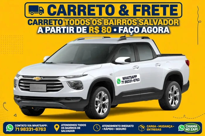 Carreto & Frete A PARTIR DE 79.99"CONSULTE BAIRROS