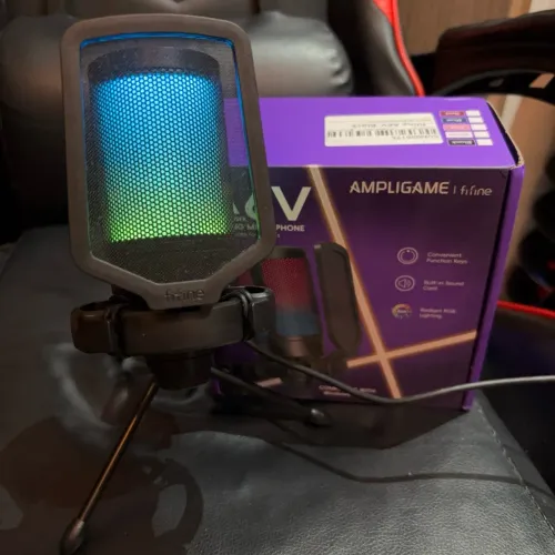 Fifine A6v Microfone RGB