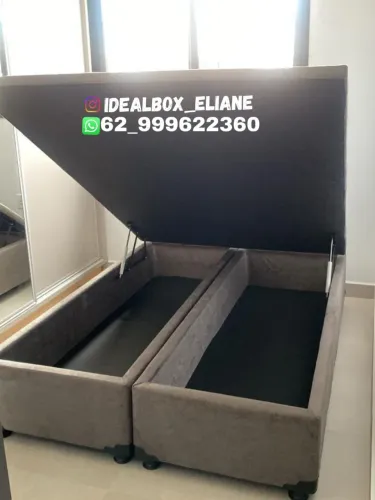 Box baú casal Bipartido - Está precisando de espaço? Box baú é a solução.