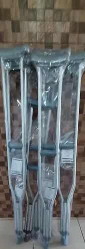 1 Par Muleta axilar alumínio regulável tam: G