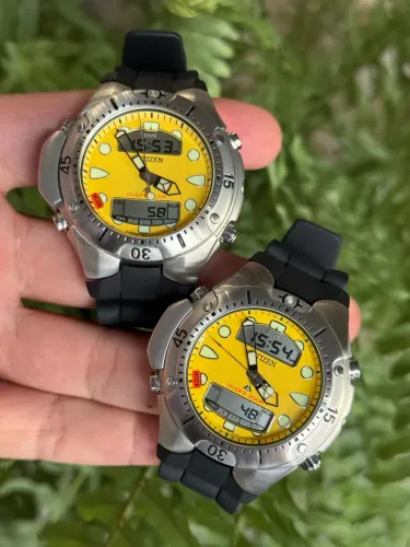 Relógio Citizen Aqualand JP1060 Amarelo