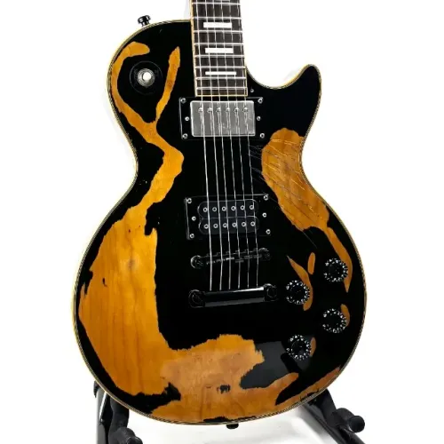 Guitarra Epiphone Les Paul Custom Relic Black Com Dimarzio