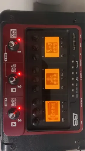 Pedaleira (pedal) de Baixo ZOOM B3 NOVA!