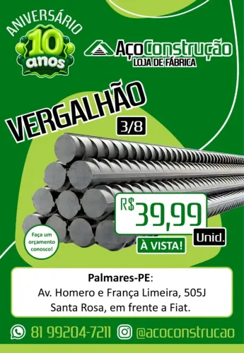 VERGALHÃO 3/8 5/15 12M