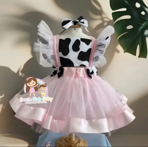 Vestido temático fazendinha 
