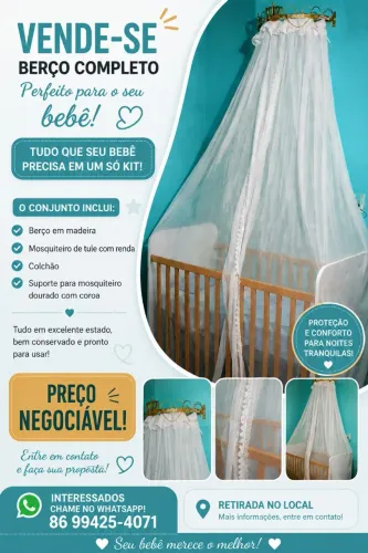 Vende se berço 