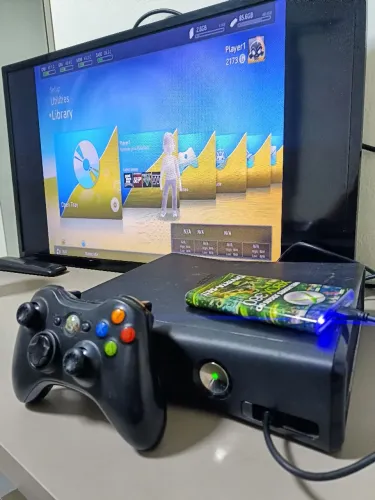 XBOX 360 SLIM | RGH HD COM JOGOS | CONTROLE ORIGINAL 