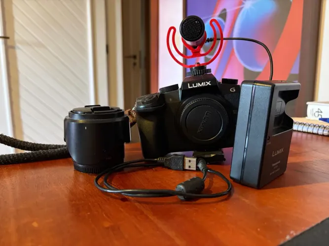 Lumix G7 + Lente padrão + SSD 128gb + acessórios