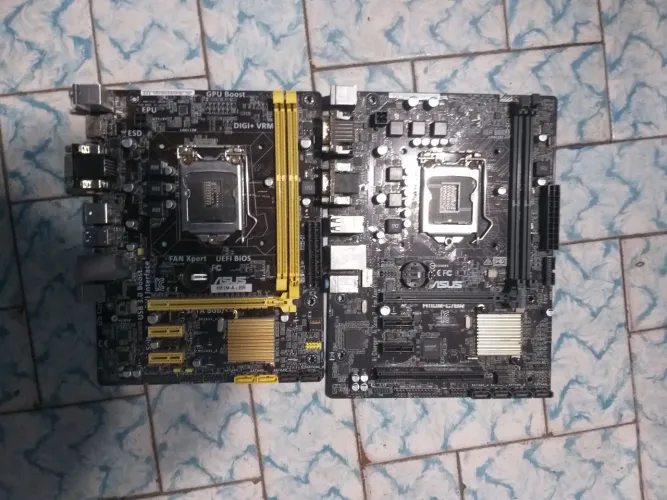 2 Placas-mãe ASUS H81 ? LGA 1150 ? Para retirada de peças / Uso
