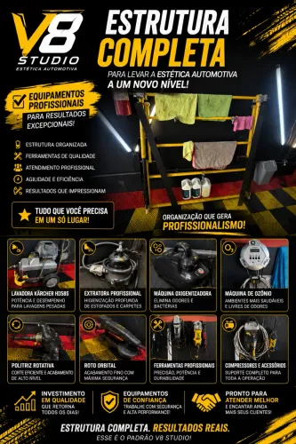 ESTÉTICA AUTOMOTIVA COMPLETA - ESTRUTURA PROFISSIONAL