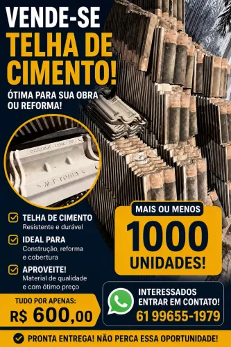 Vendo telhas - 600,00